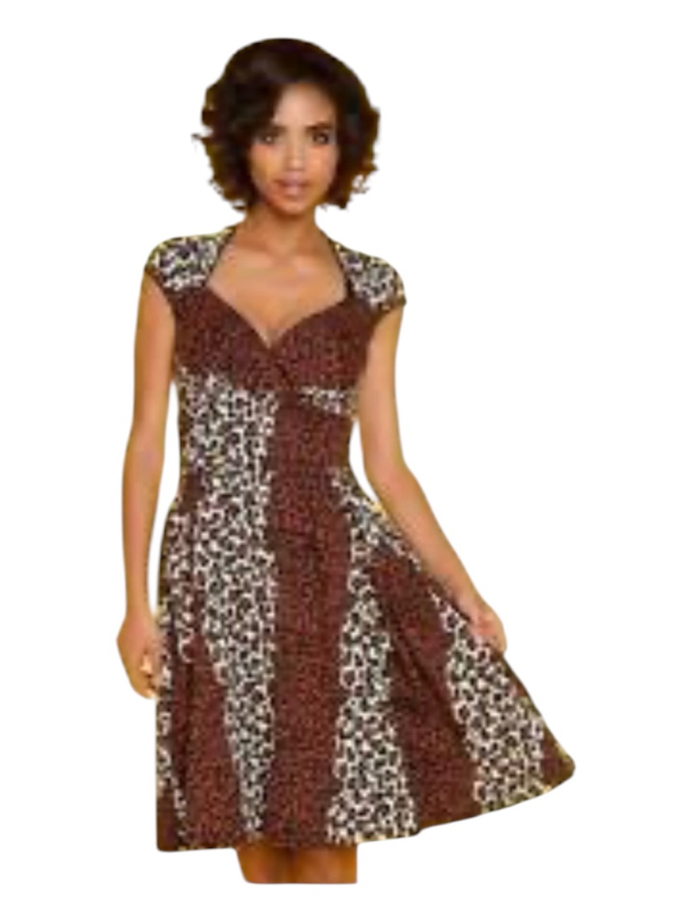 Pinup Couture PUG Leopard Print Swing Dress XL